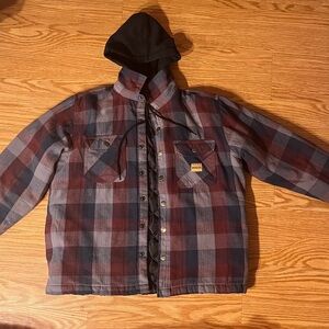 Brazos Men's Blacksmith Insulated Hooded Jacket/Rustic Red